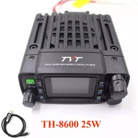 TYT TH-8600 25W Dual Band Mini Mobile Radio 144/430MHz Walkie Talkie+USB Cable