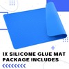 Breling 30"x20" Large Silicone Glue Mat, Thick 3.2mm, Heat Resistant