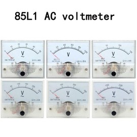호환 AC 전압계 포인터 유형 아날로그 패널 게이지 계량기 0-50V 150V 300V 85L1 [03 0-500V] Compatible AC Voltage Meter Pointer Type Analog Panel Gauge Meter 0-50V 150V 300V 85L1 [03 0-500V]