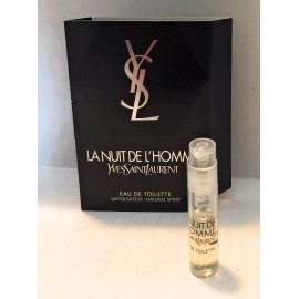 Yves Saint Laurent YSL LA NUIT DE L'Homme EDT Vial Carded Sample Spray 1.2ml