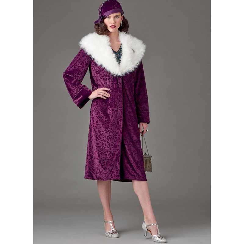 McCall's Misses' 1920's Coat and Hat Sewing Pattern Kit, Code