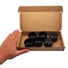 SKIR'CO Pack of 6 Fence Post Caps Round 40 mm