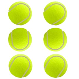 Navoys 6 Tennis Balls - All Court Types, Pet Toys, Soft Ball, Practice, High Visibility, Dog Training, Exercise Stress ball, Great for Beginners, Cricket