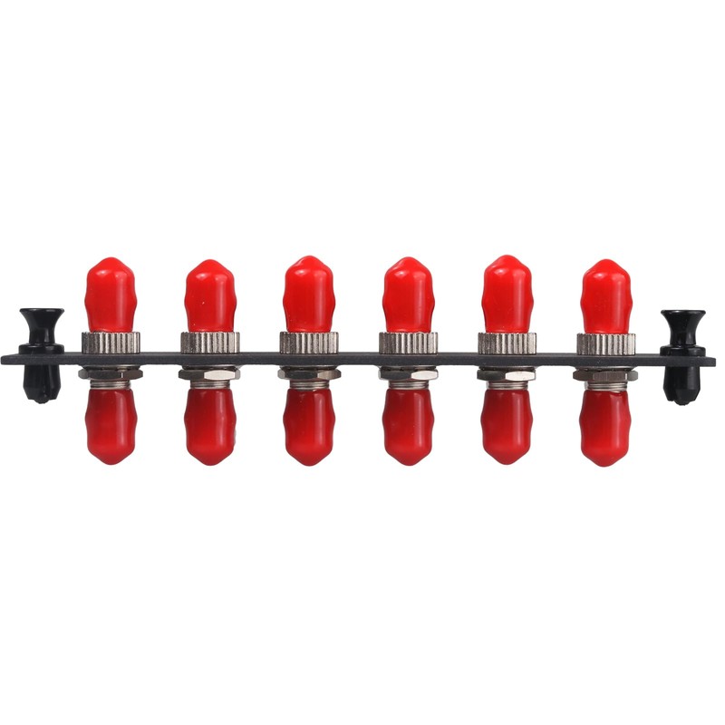 Duogalia 2-Pack 6 Simplex ST Fiber Patch Panel with Simplex