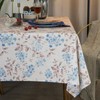 GLORY SEASON Rustic Tablecloth Classic Plant Printed Cotton-blend Fabric Table