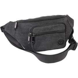 Yakfield Hudson Waist Bag Sport Cross Bag Cotton, black, Waist bag