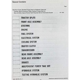 International Chassis Service Manual 5088 5288 5488 Tractor Repair Shop Ih