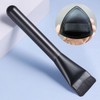 Black Wide Foundation Brush Magic Puff Set Black 2ea