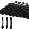 100PCS Sponge Eyeshadow Applicators - Disposable Eyeshadow Applicators - Black