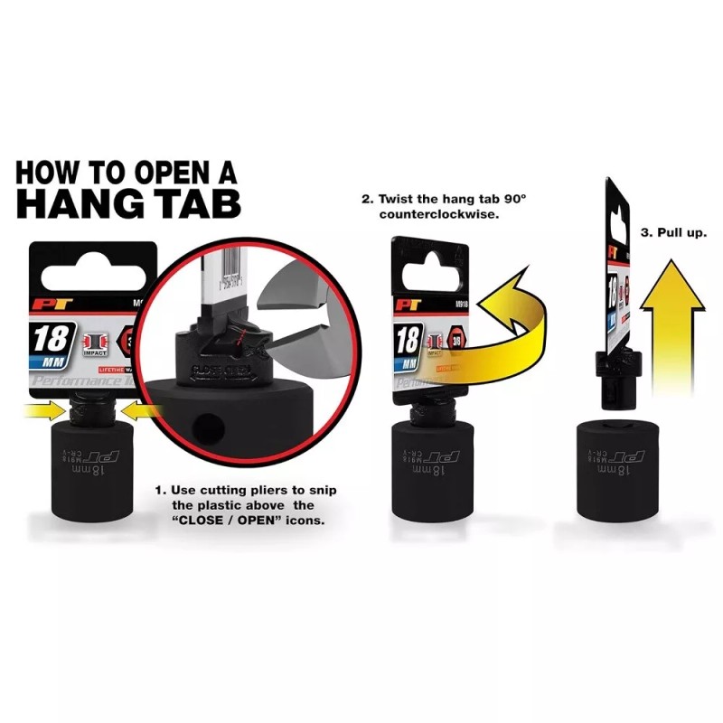 Performance Tool W34842 3/4-Inch Drive 12-Point Standard Socket 42mm