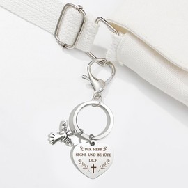 Lucky Charm Keyring Guardian Angel Gifts for Colleagues Courage Children Health Gift Guardian Angel, Bible-1