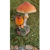 Vivid Arts - Brown and Red Robin on Toadstool Home