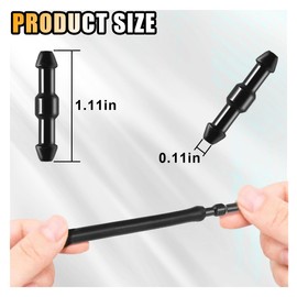 20PCS Windshield Washer Hose Connectors, 2-Way I-Type Hose Replacement Fitting, Universal Tube Pipe Fitting Adapter, Windshield Wiper Hose Connector Splitter for Car Washer Nozzles