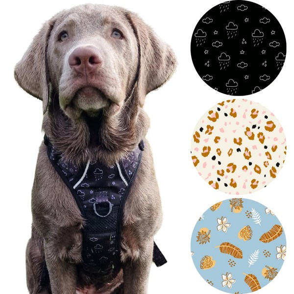 Happi Doggi® The Ultimate Everyday Dog Harness, No-Pull, Adjustable, Reflective,