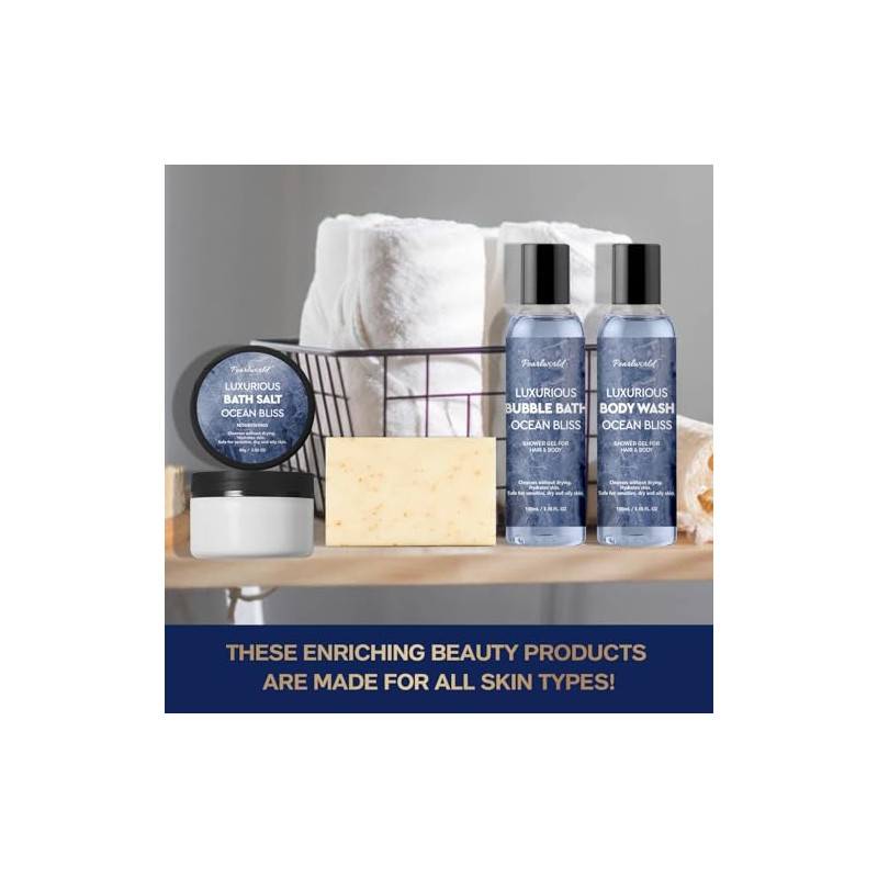 PEARLWORLD Set De Baño Y Spa Con Aroma A Océano