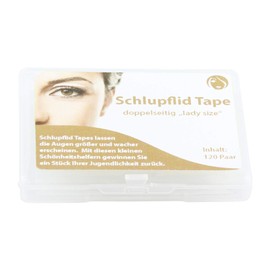 Schlepflid tape® double-sided "size L - lady size" 120 pairs (240 pieces) - eyelid lifting without surgery eyelid strips against slippage eyelids (24h hold, waterproof, skin-friendly)