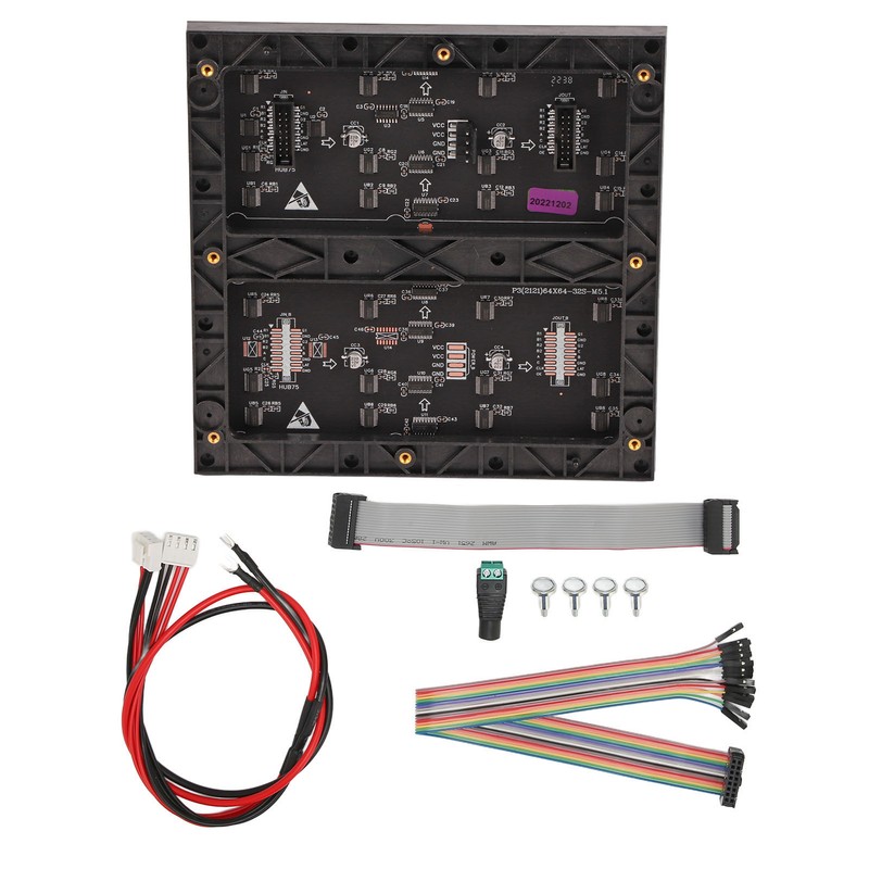 LED Matrix Panel 4096 RGB LEDs Full Color Adjustable Brightness