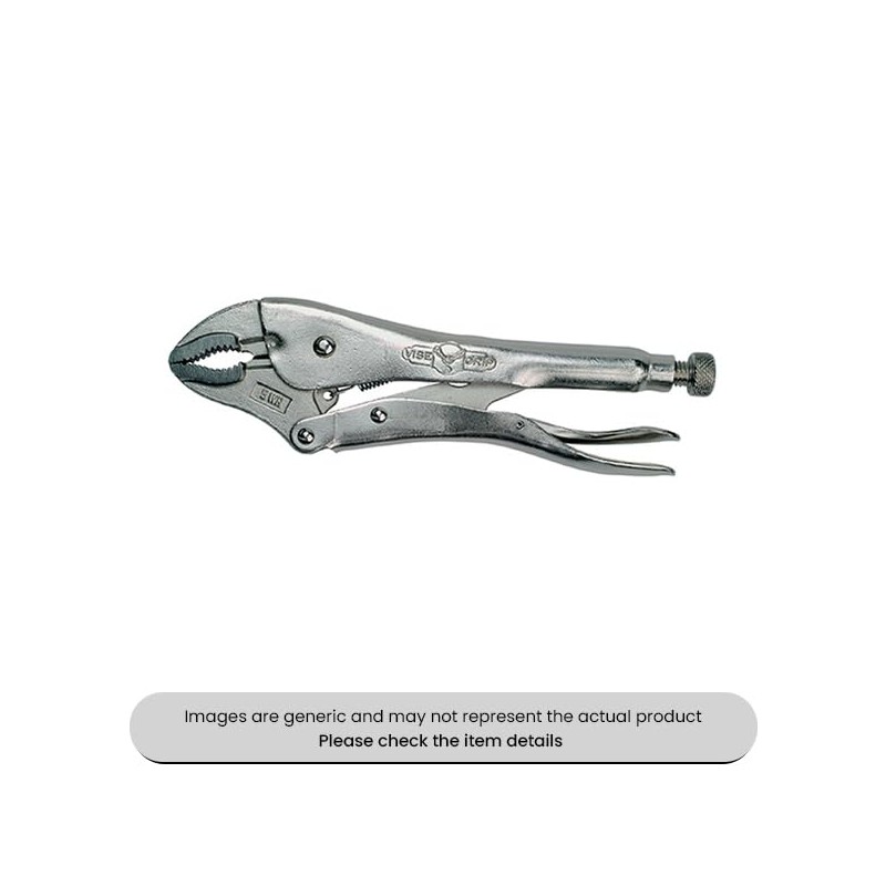 Locking Pliers Curved Jaw with Wire Cutters 5WR, 125MM Pack
