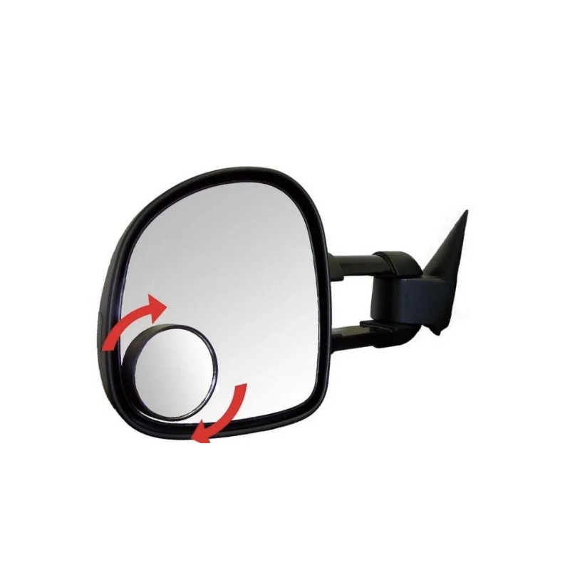 CIPA-USA HotSpot Mirror Blindspot Round CIPA 49104 Convex Adjustable Stick-On