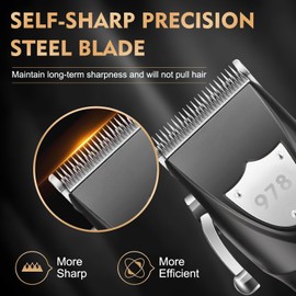 Suttik Professional Hair Clipper Set for Men, Barber Kit Clipper and Trimmer Set, Electric Foil Shavers for Men with Travel Case