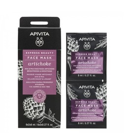 Apivita Face Mask with Artichoke, 2x8ml