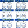 ZY-hosetube Pool Backwash Hose 2-1/2” × 100 ft Fiber Reinforced
