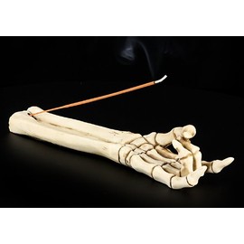 Figuren-Shop.de Skeletthand Incense Holder Devil Horn