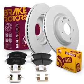 Metrix Premium Chassis Parts - Front Semi-Metallic Disc Brake Pad Set & Vented Brake Rotor Kit Fits Nissan Altima, Made in Europe