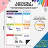 Magnetic Whiteboard for Fridge: Multi-Functional Portrait Weekly Planner, Meal Planner,