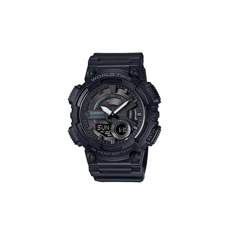 Casio Watch Casio Collection 【Domestic Regular Product】AEQ-110, all black, watch