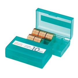 Open Industry Coin Case 10 Yen Coin (Holds 100 Coins), M-10W, Green