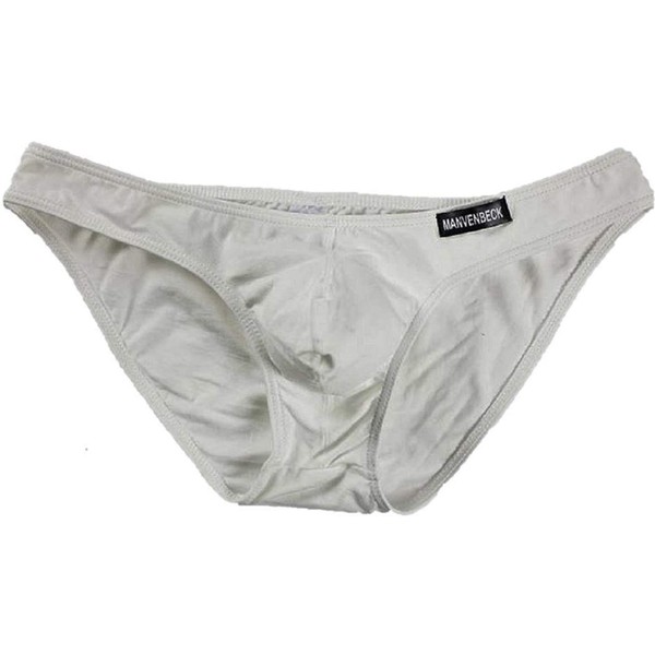 Men's Briefs Sexy Superman Bikini Pants Stretch Cotton, white