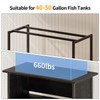 APPOLYN 40-50 Gal 3-Tier Aquarium Stand Fish Tank Stand, Black