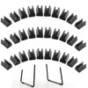 Bivethoi 30PCS Plastic Chair Feet Protectors 10mm Plastic Cap, Bar