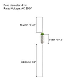 sourcing map 10 Pcs Metal Temperature Thermal Fuse RY110 110 °C 230 °F 15A 250V Cutoff Thermal Fuse for Motor Transformer Electric Industrial Home Appliance