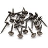 SDTC Tech 100-Pack Mini Round Head Furniture Thumb Pushpins Black Decorative Upholstery Tacks Threaded Nails
