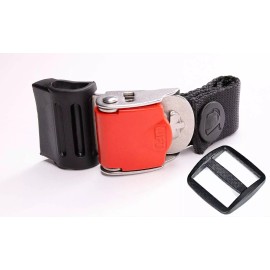 The Helmet Shop Helmet Quick Release Buckle Kit Ratcheted Stainless Steel Helmet Chin Strap Kit