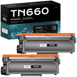 Toner Cartridge Replacement Compatible with Brother TN660 TN630 High Yield with HL-L2300D HL-L2380DW HL-L2320D DCP-L2540DW HL-L2340DW HL-L2360DW MFC-L2720DW Printer 2Pack