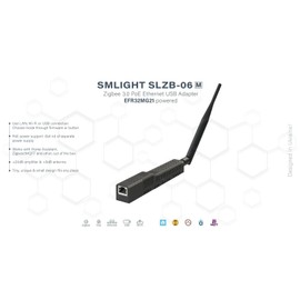 SMLIGHT SLZB-06mg24 Zigbee LAN POE Coordinator - Zigbee2MQTT, Home Assistant, ZHA