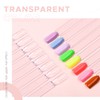 Nail Practice Color Swatch Sample Sticks, AZUREBEAUTY Fan Shape False
