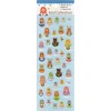 Gakken Vintage Matryoshka Dolls Rare Glittery Sticker Sheet