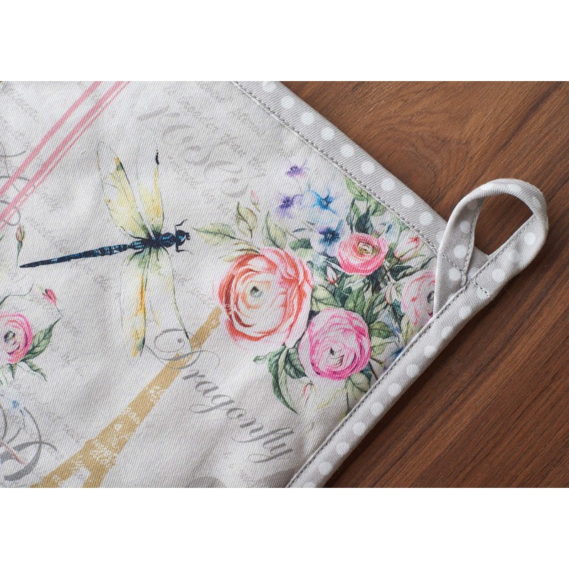 Maison d' Hermine Oven Mitt & Pot Holder 100% Cotton