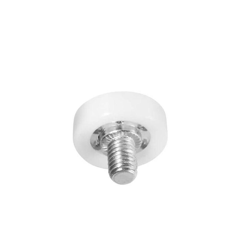 Pack of 10 Threaded Castors, Sliding Castor, Drawer Castor, Plastic