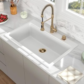 Garmaing Champagne Bronze Sink Garbage Disposal Flange and Stopper for Kitchen - Fit 3.5 Inch Standard Sink - 304 Stainless Steel Champagne Brushed Brass Garbage Disposal Drain - with Rubber Ring