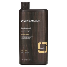 Body Wash and Shower Gel, Sandalwood, 16.9 fl oz (500 ml)