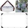Transparent Waterproof Tarpaulin - with Eyelets 4x6 FT,with 1 Rolls