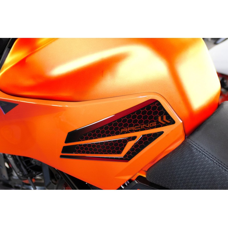 Tankpad Side Tank Protector Compatible with KTM Duke 390 Orange