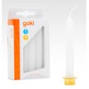 goki Geburtstagskerzen Weiß 10 Stück, Durchmesser 1,3 cm für Geburtstagszug