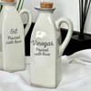 Ceramic Oil and Vinegar Bottle Set Speckled Grey Table Kitchenware