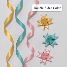 Origami Joy Pearlescent Paper Strips for Weaving Projects. 100 Multicolor Strips, 1 x 25 Inch, Rectangular